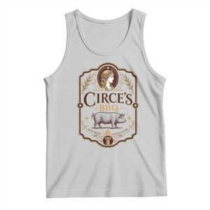 Circes BBQ Funny Greek Mythology Dark Humor Tank Top Slow Smoked Legendary Flavor Odysseus Pigs Odyssey Parody