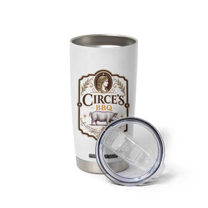 Circes BBQ Funny Greek Mythology Dark Humor Tumbler Cup Slow Smoked Legendary Flavor Odysseus Pigs Odyssey Parody