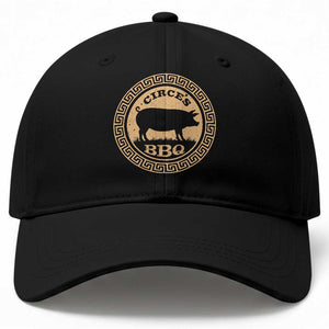 Circes BBQ Ancient Greek Mythology Dark Humor Baseball Cap Odysseus Pigs Odyssey Parody History Lover Gift
