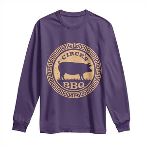 Circes BBQ Ancient Greek Mythology Dark Humor Long Sleeve Shirt Odysseus Pigs Odyssey Parody History Lover Gift