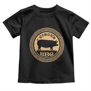 Circes BBQ Ancient Greek Mythology Dark Humor Toddler T Shirt Odysseus Pigs Odyssey Parody History Lover Gift