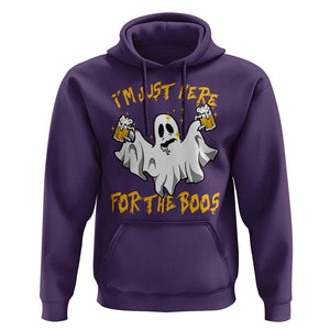 Ghost Halloween Costume Hoodie I'm Just Here For The Boos Drunk Drinking Boo Sheet TS02 Purple Print Your Wear