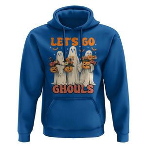 Ghost Halloween Costume Hoodie Let's Go Ghouls Retro Boo Sheet TS02 Royal Blue Print Your Wear