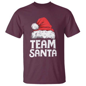 Team Santa T Shirt Christmas Squad Family Matching Pajamas TS02 Maroon Print Your Wear