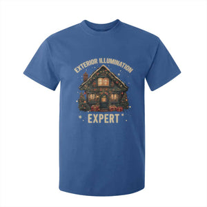 Funny Christmas T Shirt For Kid Exterior Illumination Expert Xmas Lights Home Decor TS02 Royal Blue Print Your Wear