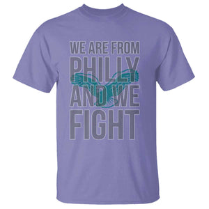 Philadelphia Spirit T Shirt We Are From Philly And We Fight TS02 Violet Print Your Wear