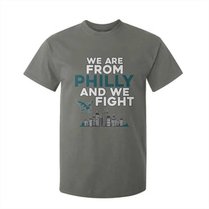 Philadelphia City T Shirt For Kid We Are From Philly And We Fight TS02 Military Green Print Your Wear