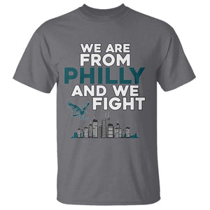 Philadelphia City T Shirt We Are From Philly And We Fight TS02 Charcoal Print Your Wear