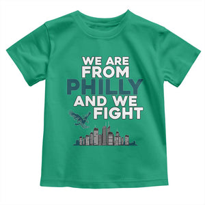 Philadelphia City Toddler T Shirt We Are From Philly And We Fight TS02 Irish Green Print Your Wear