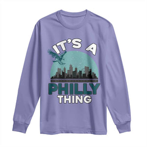 Philadelphia Spirit Long Sleeve Shirt It's A Philly Thing TS02 Violet Print Your Wear