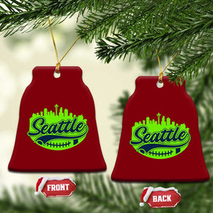 Seattle Pride Skyline Football Lover Ceramic Ornament Game Day Sports Fan TS02 Print Your Wear