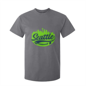 Seattle Pride Skyline Football Lover T Shirt For Kid Game Day Sports Fan TS02 Charcoal Print Your Wear