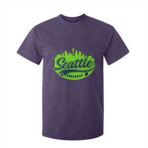 Seattle Pride Skyline Football Lover T Shirt For Kid Game Day Sports Fan TS02 Purple Print Your Wear