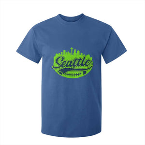 Seattle Pride Skyline Football Lover T Shirt For Kid Game Day Sports Fan TS02 Royal Blue Print Your Wear