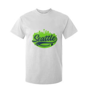 Seattle Pride Skyline Football Lover T Shirt For Kid Game Day Sports Fan TS02 White Print Your Wear