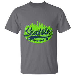 Seattle Pride Skyline Football Lover T Shirt Game Day Sports Fan TS02 Charcoal Print Your Wear