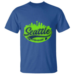 Seattle Pride Skyline Football Lover T Shirt Game Day Sports Fan TS02 Royal Blue Print Your Wear