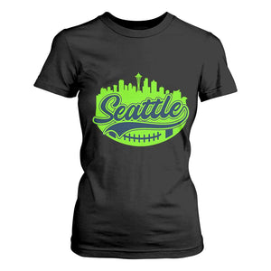 Seattle Pride Skyline Football Lover T Shirt For Women Game Day Sports Fan TS02 Black Print Your Wear