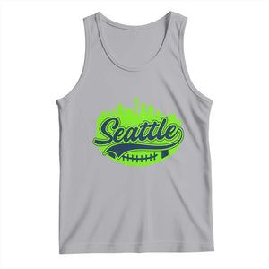 Seattle Pride Skyline Football Lover Tank Top Game Day Sports Fan TS02 Athletic Heather Print Your Wear