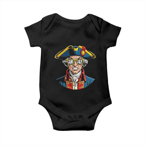 Vintage Game Day Patriot Baby Onesie Revolutionary Colonial Mascot Football Fan TS02 Black Print Your Wear