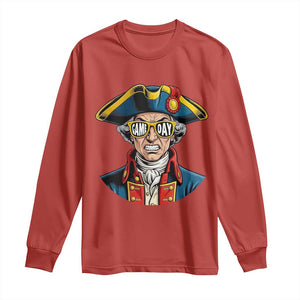 Vintage Game Day Patriot Long Sleeve Shirt Revolutionary Colonial Mascot Football Fan TS02 Red Print Your Wear