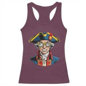 Vintage Game Day Patriot Racerback Tank Top Revolutionary Colonial Mascot Football Fan TS02 Maroon Print Your Wear