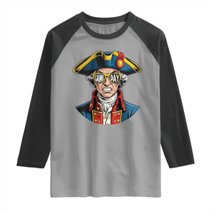 Vintage Game Day Patriot Raglan Shirt Revolutionary Colonial Mascot Football Fan TS02 Sport Gray Black Print Your Wear