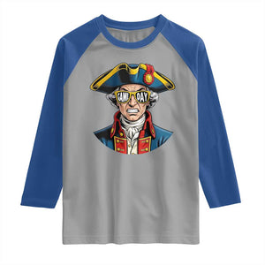 Vintage Game Day Patriot Raglan Shirt Revolutionary Colonial Mascot Football Fan TS02 Sport Gray Royal Print Your Wear