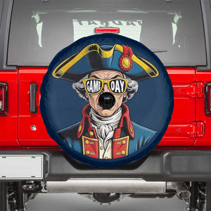 Vintage Game Day Patriot Spare Tire Cover Revolutionary Colonial Mascot Football Fan TS02 Navy Print Your Wear