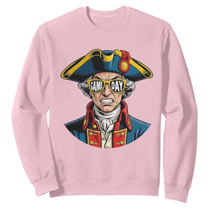 Vintage Game Day Patriot Sweatshirt Revolutionary Colonial Mascot Football Fan TS02 Light Pink Print Your Wear