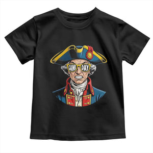 Vintage Game Day Patriot Toddler T Shirt Revolutionary Colonial Mascot Football Fan TS02 Black Print Your Wear