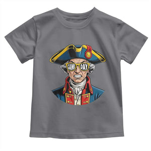 Vintage Game Day Patriot Toddler T Shirt Revolutionary Colonial Mascot Football Fan TS02 Charcoal Print Your Wear