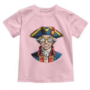 Vintage Game Day Patriot Toddler T Shirt Revolutionary Colonial Mascot Football Fan TS02 Light Pink Print Your Wear