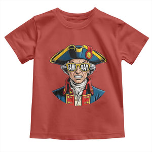 Vintage Game Day Patriot Toddler T Shirt Revolutionary Colonial Mascot Football Fan TS02 Red Print Your Wear