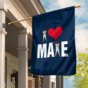 I Love Maye Red Heart Garden Flag Football Fan Celebration TS02 Print Your Wear