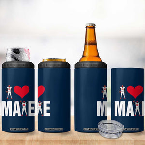 I Love Maye Red Heart 4 in 1 Can Cooler Tumbler Football Fan Celebration TS02 Print Your Wear