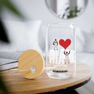 I Love Maye Red Heart Glass Can Football Fan Celebration TS02 Print Your Wear