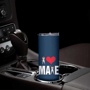 I Love Maye Red Heart Skinny Tumbler Football Fan Celebration TS02 Print Your Wear