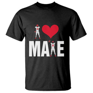 I Love Maye Red Heart T Shirt Football Fan Celebration TS02 Black Print Your Wear