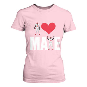 I Love Maye Red Heart T Shirt For Women Football Fan Celebration TS02 Light Pink Print Your Wear