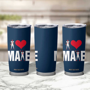 I Love Maye Red Heart Tumbler Cup Football Fan Celebration TS02 Print Your Wear