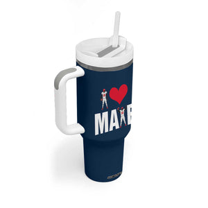I Love Maye Red Heart Tumbler With Handle Football Fan Celebration TS02 Print Your Wear