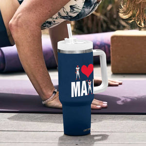 I Love Maye Red Heart Tumbler With Handle Football Fan Celebration TS02 Print Your Wear