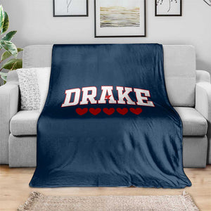 I Heart Drake Red Love Hearts Throw Blanket Football Fan Celebration TS02 Print Your Wear