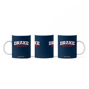 I Heart Drake Red Love Hearts Coffee Mug Football Fan Celebration TS02 Print Your Wear