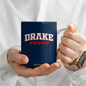 I Heart Drake Red Love Hearts Coffee Mug Football Fan Celebration TS02 Print Your Wear