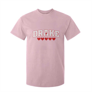 I Heart Drake Red Love Hearts T Shirt For Kid Football Fan Celebration TS02 Light Pink Print Your Wear
