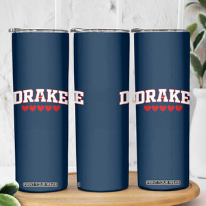 I Heart Drake Red Love Hearts Skinny Tumbler Football Fan Celebration TS02 Print Your Wear