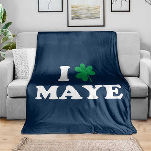I Shamrock Maye Throw Blanket St. Patrick’s Day Sports Fan Irish Twist TS02 Print Your Wear