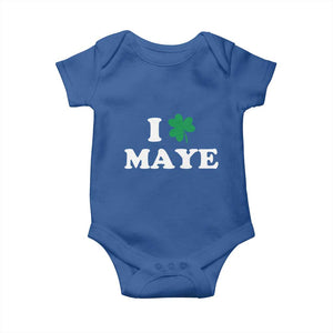 I Shamrock Maye Baby Onesie St. Patrick’s Day Sports Fan Irish Twist TS02 Royal Blue Print Your Wear